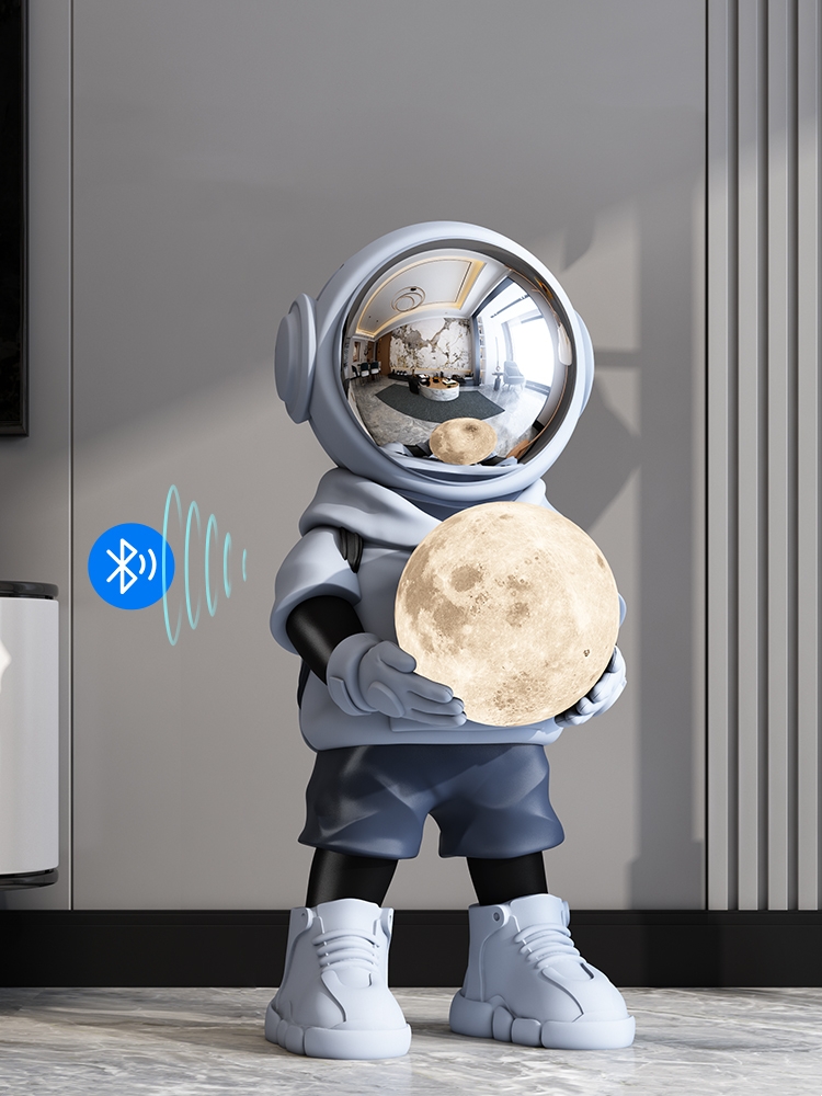 Resin Art Floor - Estátua criativa do astronauta para a