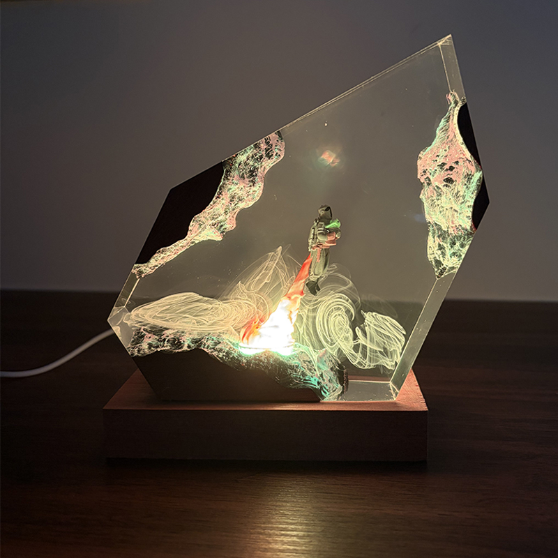 Luminária de Mesa de Resina co - Resin Art Light avaliação e preço